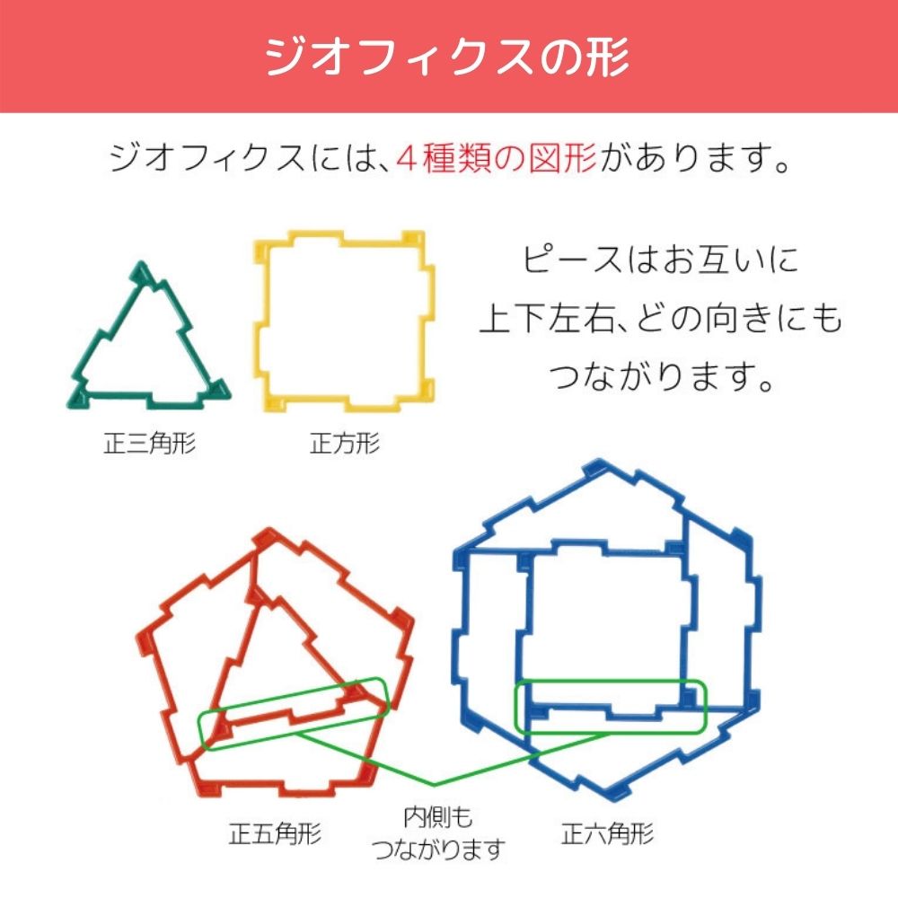 Geofix ジオフィクス ベーシックセット スタンダードカラー 72ピース 知育玩具 おもちゃのセレクトショップ Engaging Toys