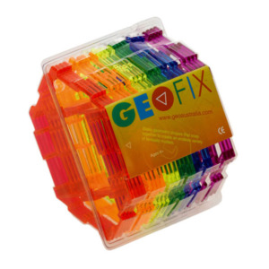 GEOFIX(ジオフィクス) コンポーネント六角形 クリスタルカラー 24ピース
