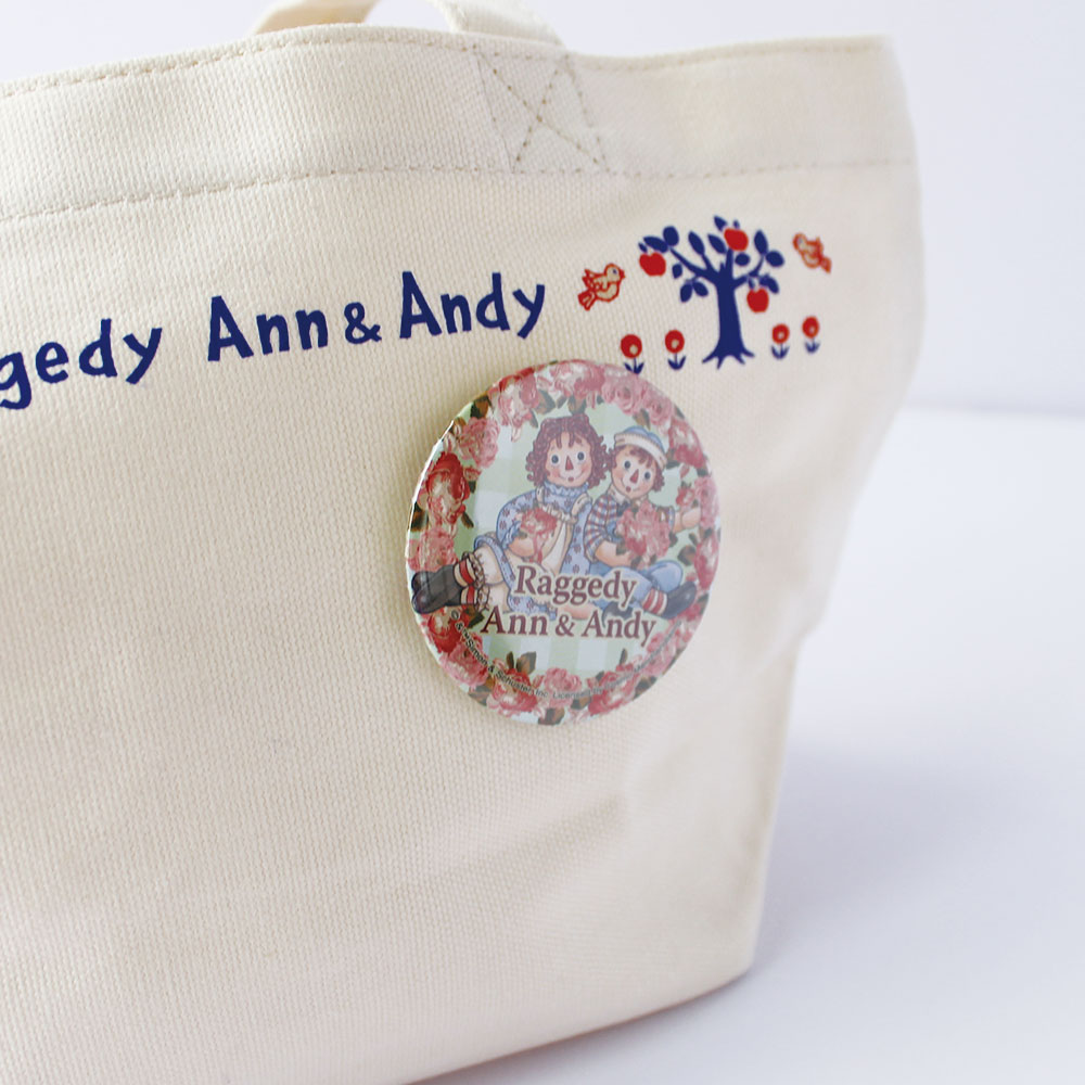 Raggedy Ann&Andy(ラガディ・アン＆アンディ) 缶バッジ(Rose) メール便 