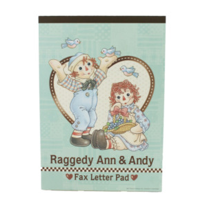 Raggedy Ann&Andy(ラガディ・アン＆アンディ) FAXパッド(グリーン) メール便対応可