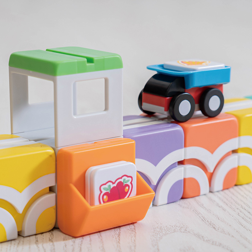 Qbi(Qbi toy) Explorer Preschool(幼児セット) PLUS ブロック24個 車2 