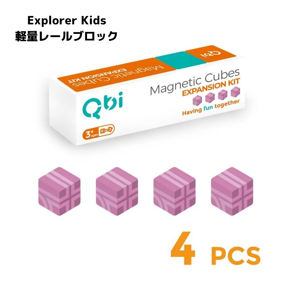Qbi Explorer Kids 軽量ブロック4個セット(パープル)