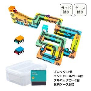 【WEB限定】Qbi Classic お片付けケース付きセット 2歳以上 ブロック33個 車6台